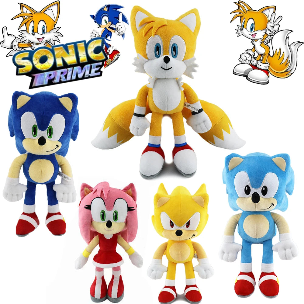 30cm hochwertige Sonic Plüsch tier das Igel Sonic Knuckles Schwänze niedlichen Cartoon weiche ausgestopfte Puppe Geburtstags geschenk für Kinder