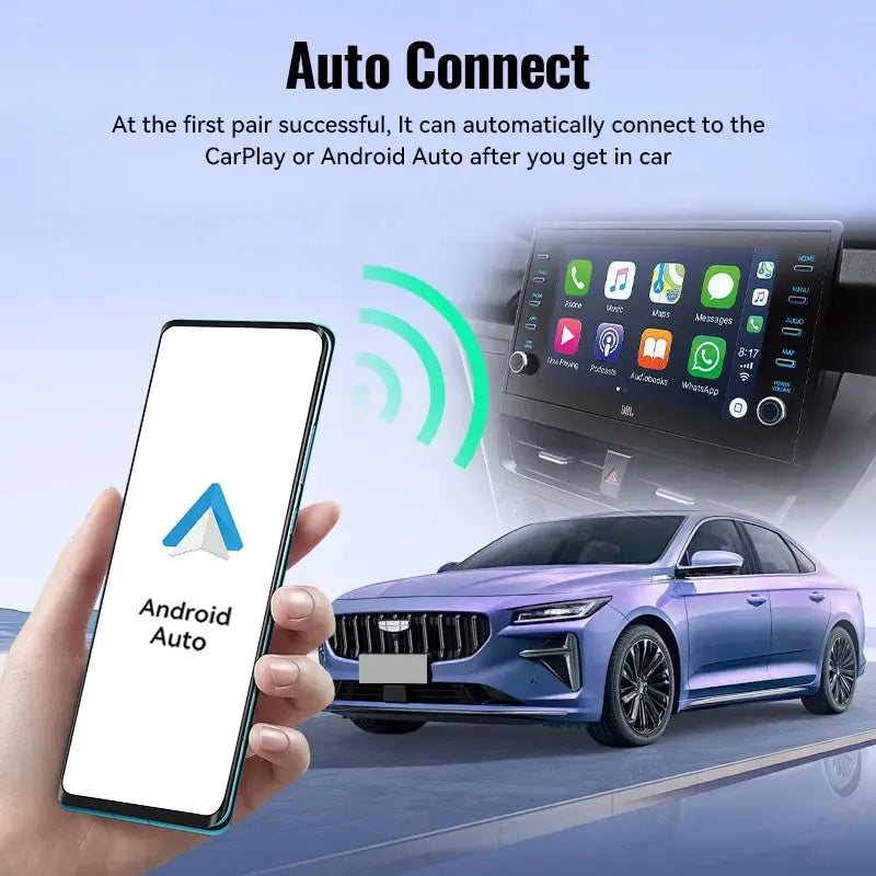 XUDA NEW Wireless CarPlay Android Auto Wireless Adapter Smart Mini Box Plug And Play WiFi Fast Connection Universal For Nissan