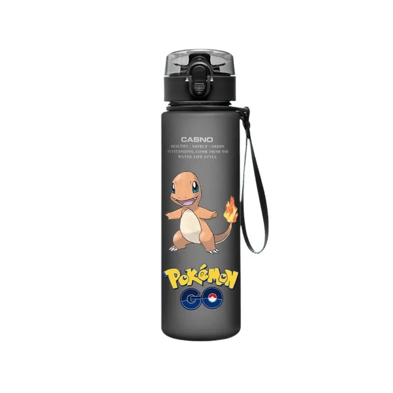 560ML Pokemon Anime Wasser Flasche Pikachu kawaii kinder Tragbare Kunststoff Wasser Glas Pokemon Erwachsene Hohe Kapazität Sport Wasser Tasse