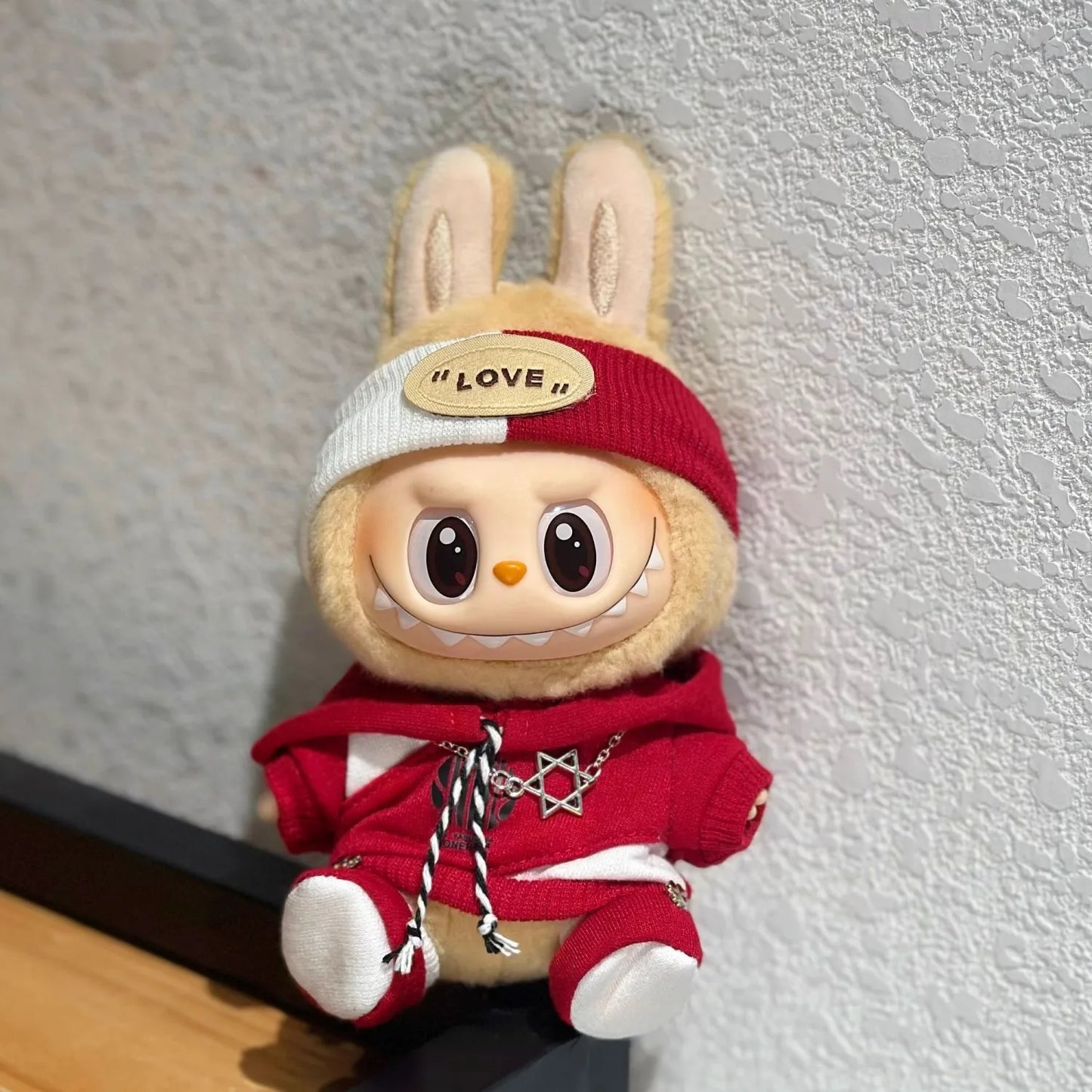 17cm Labubu Puppen Zubehör Niedlich Persönlichkeit Mode Geburtstag Anhänger Geeignet für V1 V2 V3 Kleidung Designer Unisex