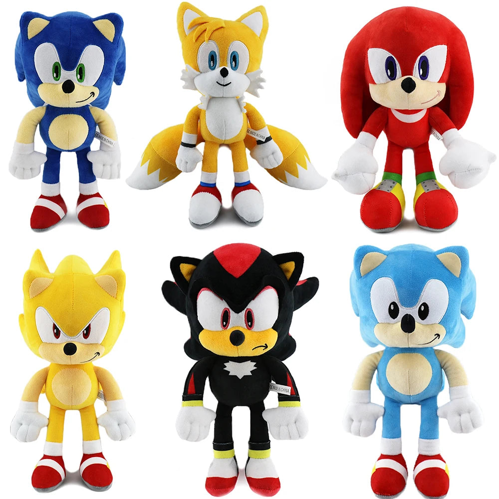 30cm hochwertige Sonic Plüsch tier das Igel Sonic Knuckles Schwänze niedlichen Cartoon weiche ausgestopfte Puppe Geburtstags geschenk für Kinder