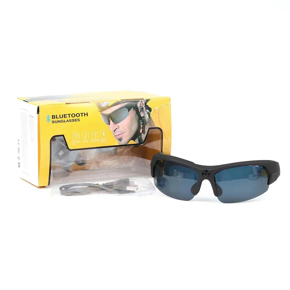 Smart glasses Sport Radfahren Angeln Sonnenbrille mit Kopfhörer und Kamera TAC Polarized