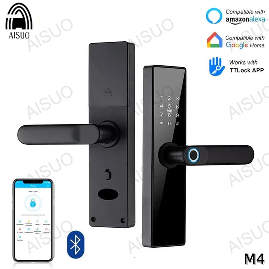 AISUO M4 TT LOCK Elektronisches Schloss Bluetooth Smart Türschloss Fingerabdruck