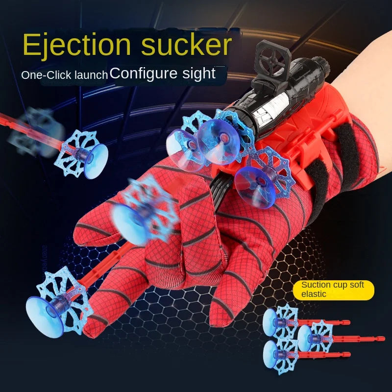 Neu für Spiderman Action Figure Anime Charaktere Kinder Spielzeug Rollenspiel Handschuh Launcher Set Handgelenk