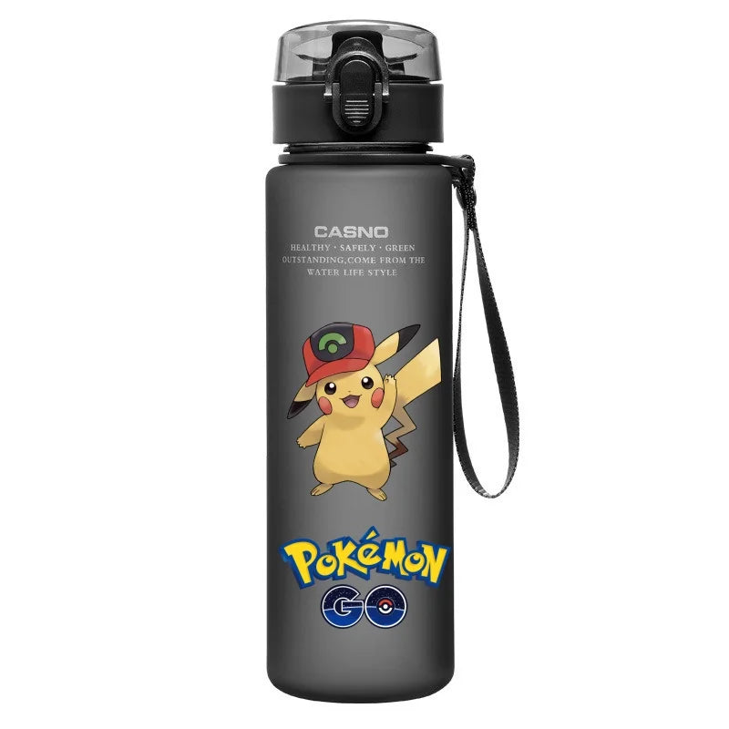 Pokemon Water Cup Pikachu Kids Portable Water Bottle Outdoor Sport Drink Plastic Container 560ml Anime Peripherals Cute Gifts