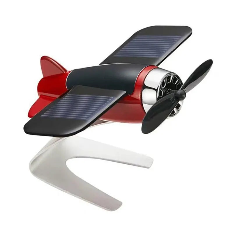 Solar flugzeug kreative herren auto dekoration auto interieur zubehör desktop ornament geschenk für frau, mann, auto enthusiast