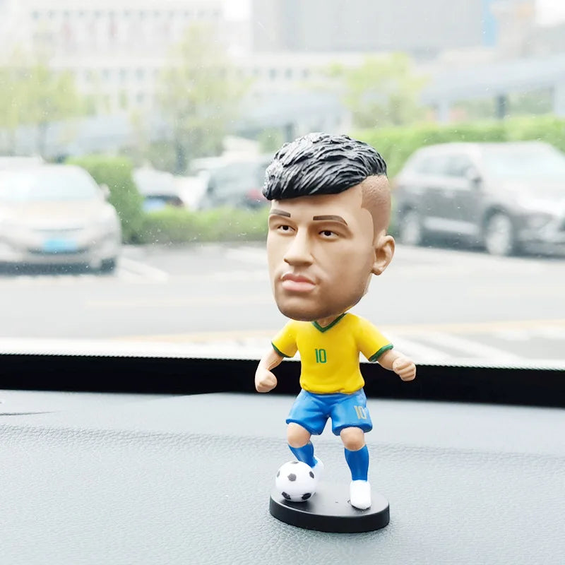 Fußballstar Puppe Auto Ornament gibt Jungen Geschenke c Ronaldo Stern Woche Charakter Neymar schüttelt seinen Kopf Puppe