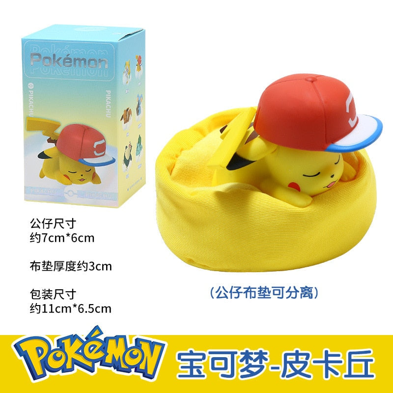 Pokemon Action Figur Pikachu Jirachi Eevee Komala Snorlax Schlüsselanhänger Spielzeug