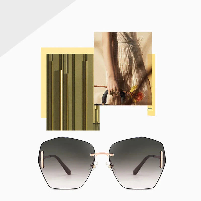 QONOIC neue HD Nylon Sonnenbrille Sommer Premium Sinn Frauen Sonnenbrille UV-Schutz 7220