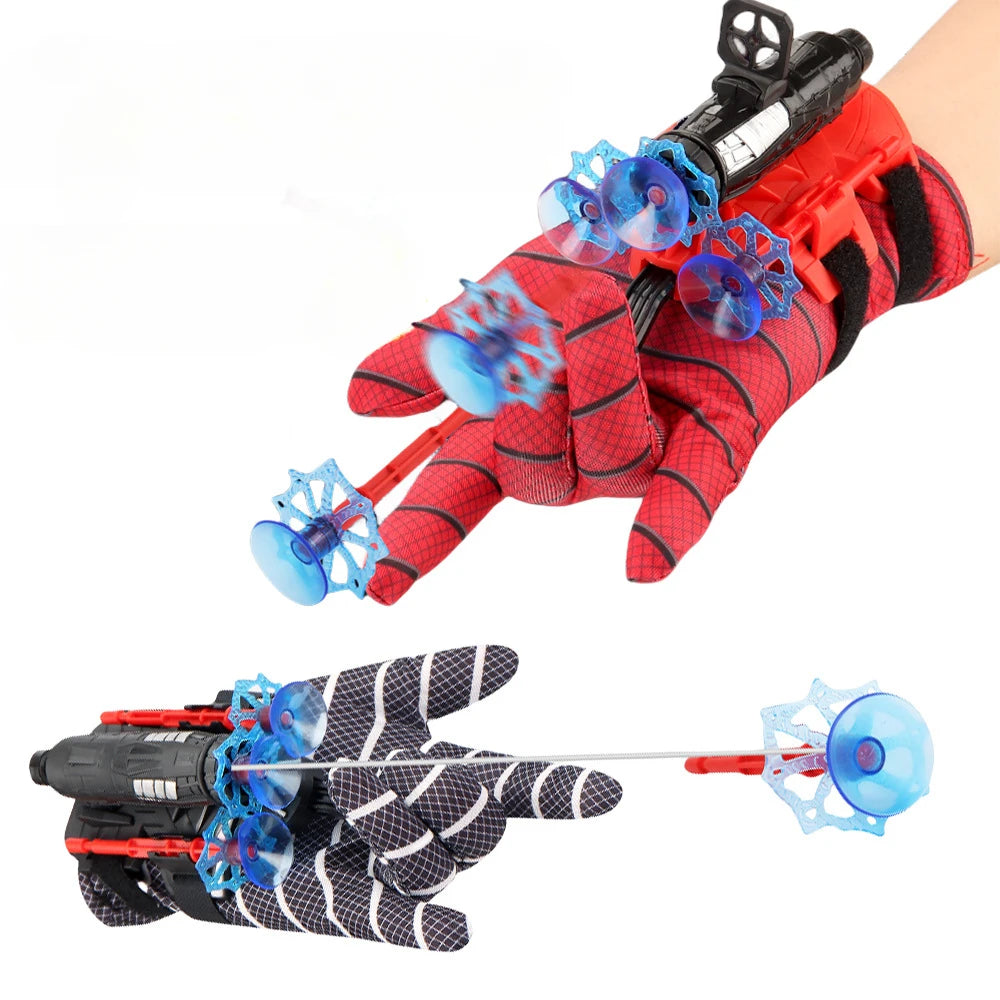 Neu für Spiderman Action Figure Anime Charaktere Kinder Spielzeug Rollenspiel Handschuh Launcher Set Handgelenk