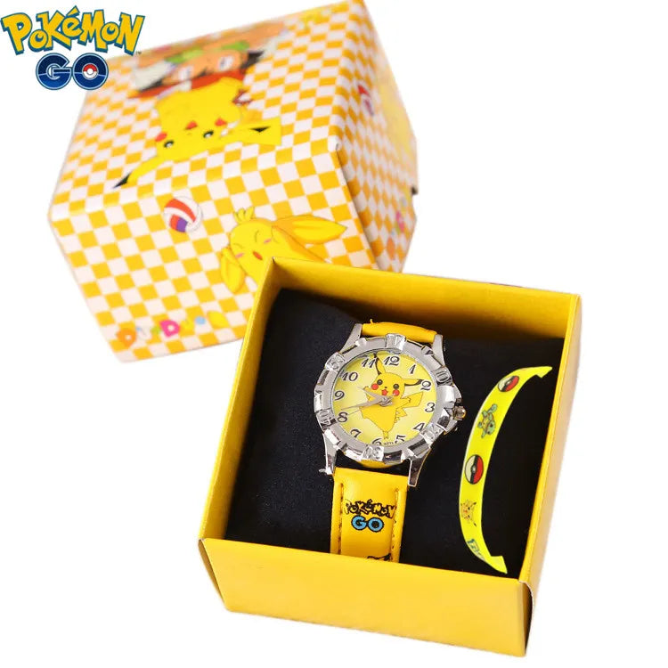 Neu Pokemon Pikachu Kinderarmband Uhr