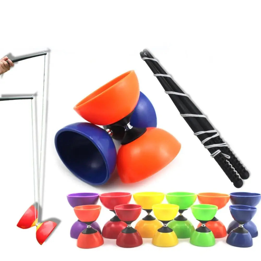 Sensorische Trainings geräte Leder chinesische Diabolo Schüssel Form verdicken chinesische Yo-Yo Soft Diabolo Spielzeug im Freien