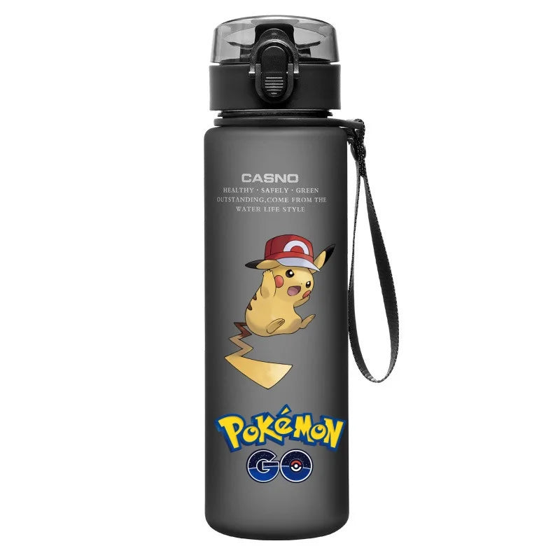 Pokemon Water Cup Pikachu Kids Portable Water Bottle Outdoor Sport Drink Plastic Container 560ml Anime Peripherals Cute Gifts