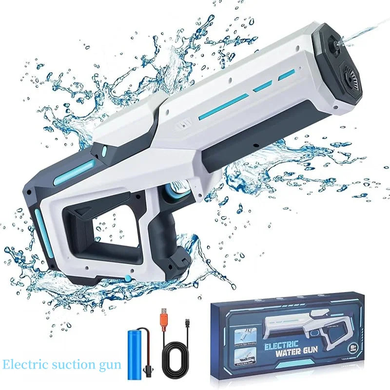 Automatic water-absorbing electric water gun, outdoor beach entertainment, water gun for adults and children