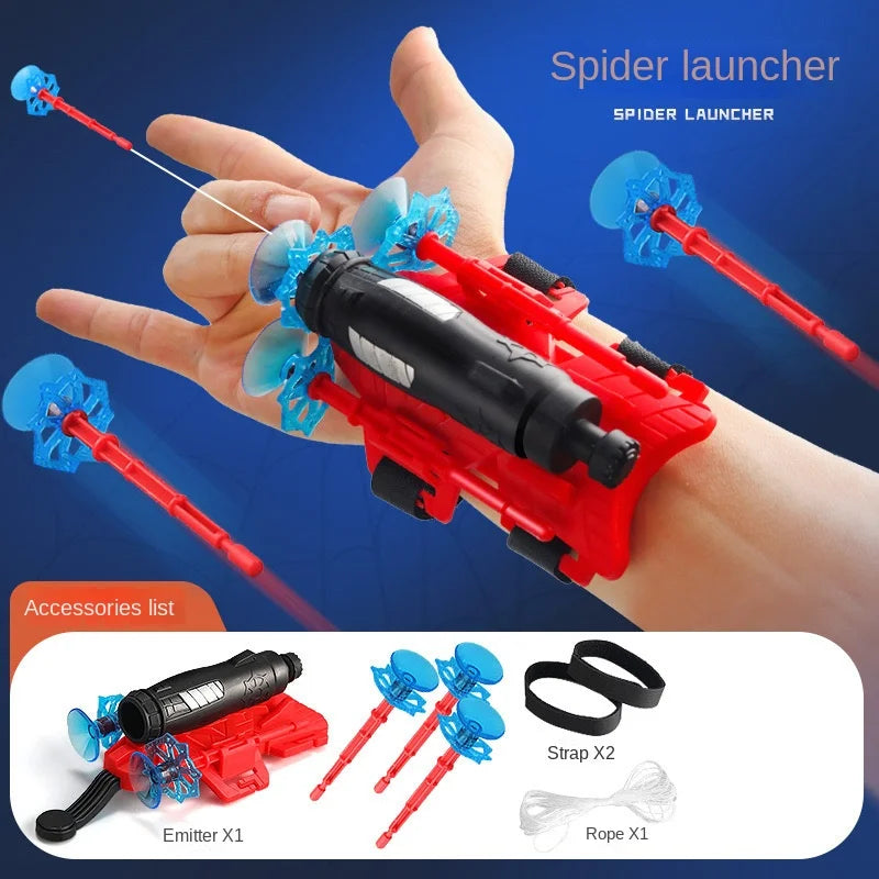 Neu für Spiderman Action Figure Anime Charaktere Kinder Spielzeug Rollenspiel Handschuh Launcher Set Handgelenk