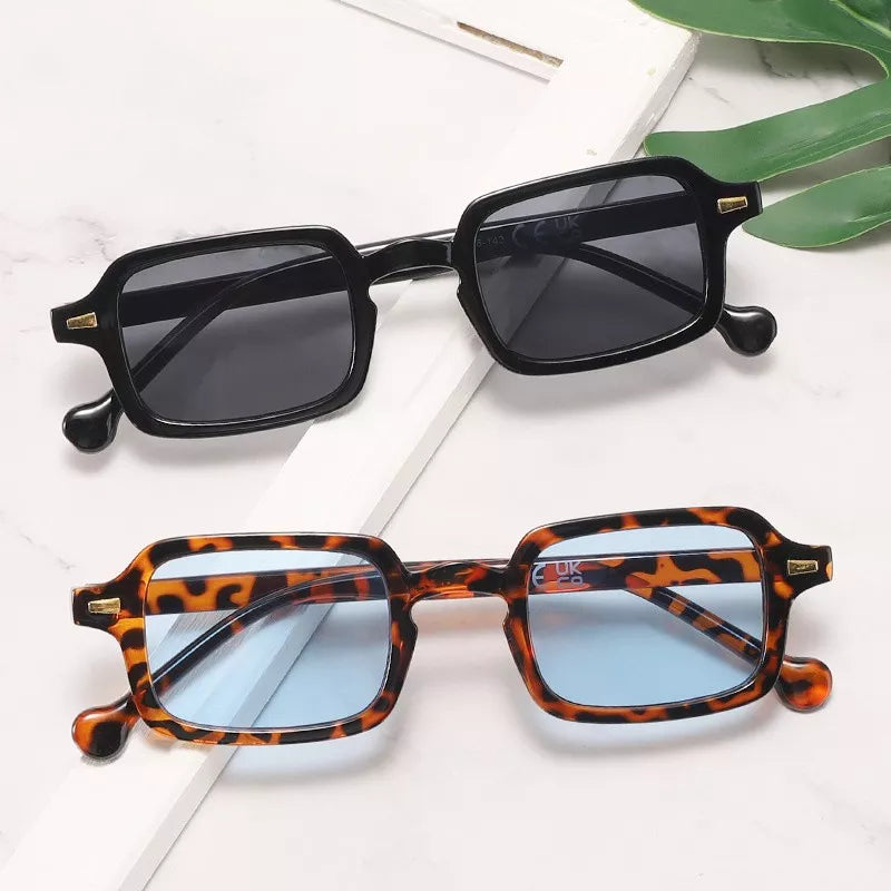 2024 Mode Vintage kleine quadratische Sonnenbrille für Frauen Damen Trendy