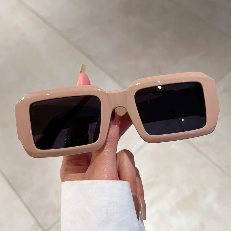 KAMMPT Vintage-Rechteck-Sonnenbrille Fashion Square Candy Color Shades Brillengläser