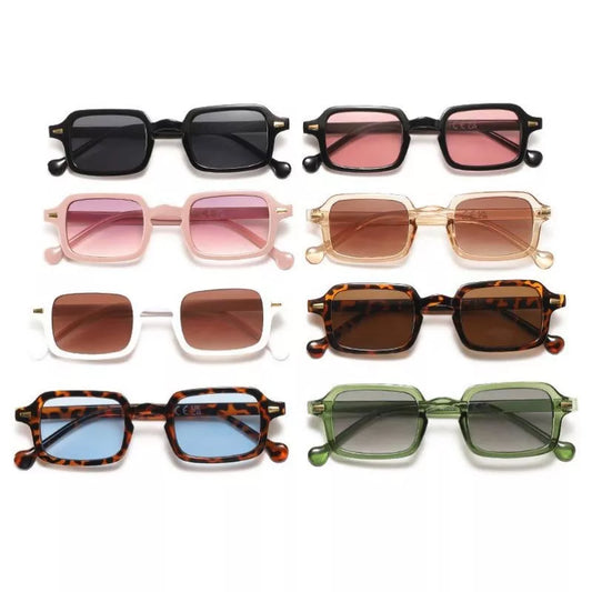 2024 Mode Vintage kleine quadratische Sonnenbrille für Frauen Damen Trendy