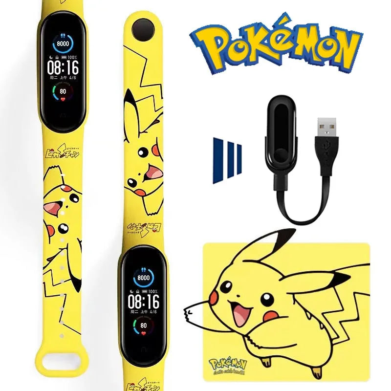 Pokemon Kinder Digitaluhr Pikachu Kinderuhr Sport Armband Armband Touch Smart LED Wasserdichte Uhr Dekoration Geschenke