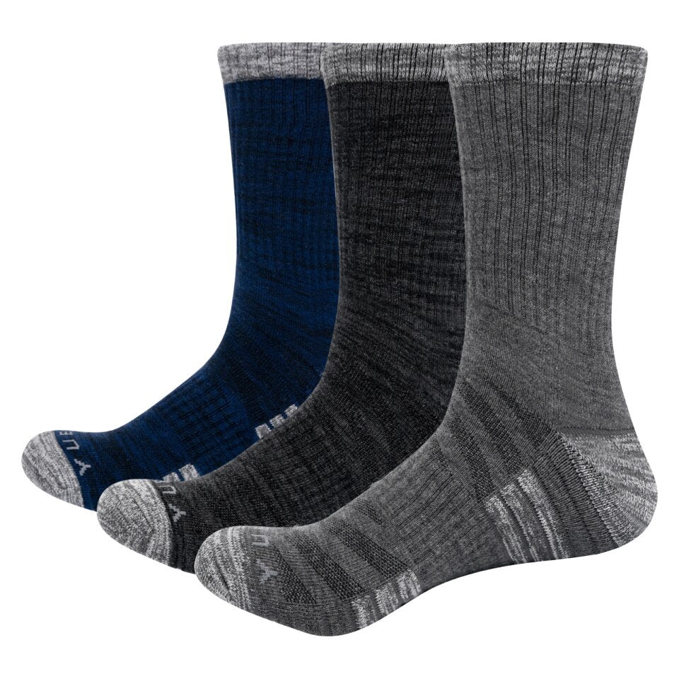 YUEDGE hommes 5 paires de chaussettes d'hiver, coton, respirant