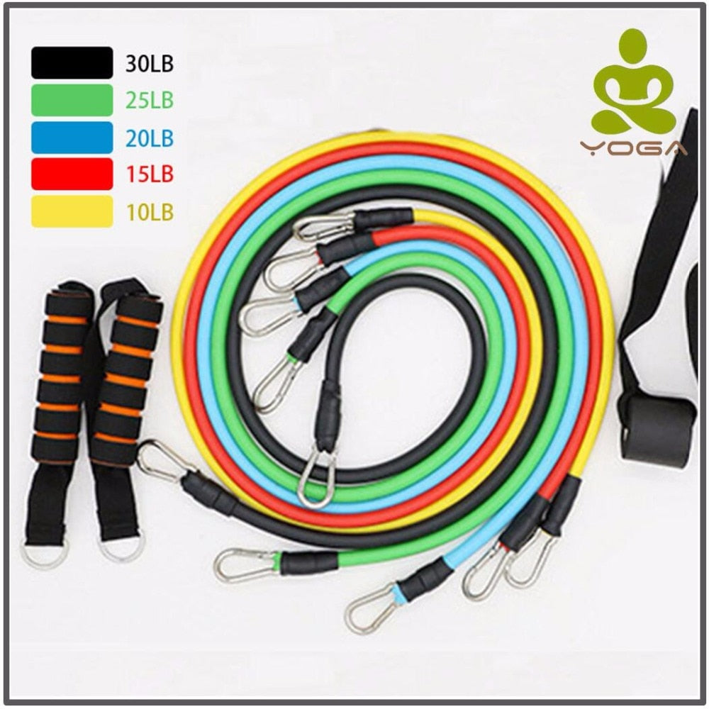11-Pcs/Set-Latex-Resistance-Bands-Crossfit-Training-Exercise-Yoga-Tubes-Pull-Rope,Rubber-Expander-Elastic-Bands-Fitness-with-Bag