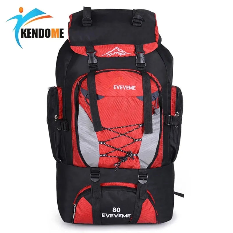 Men's 80L Big Hiking Mountaineering Climbing Backpack