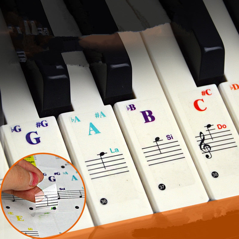 Noten-Aufkleber-für-Klaviertastatur