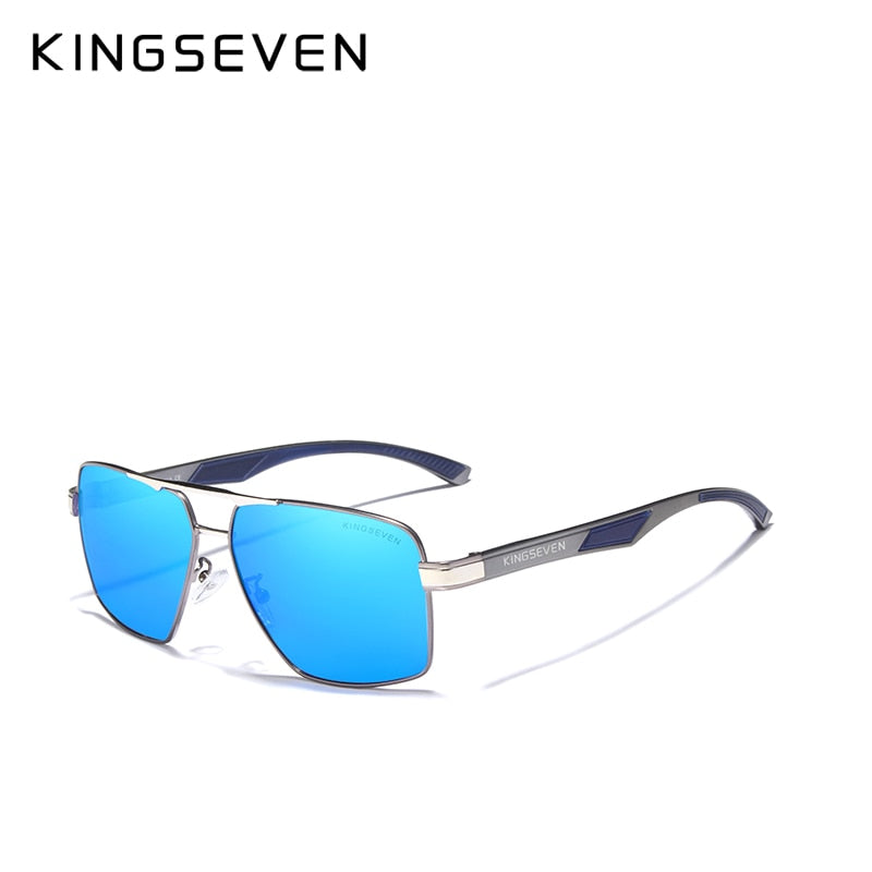 KINGSEVEN Lunettes de soleil polarisées pour homme Miroir Oculos Accessoires de lunettes pour homme