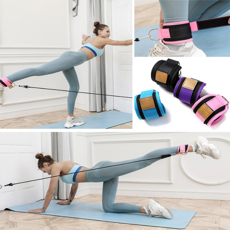Resistance-Bands-with-Ankle-Straps-Cuff-with-Cable-for-Attachment-Booty-Butt-Thigh-Leg-Pulley-Strap-Lifting-Fitness-Exercise