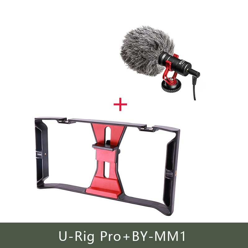 Ulanzi-U-Rig-Pro-Smartphone-Video-Rig-w-3-Shoe-Mounts-Filmmaking-Case-Handheld-Phone-Video-Stabilizer-Grip-Tripod-Mount-Stand