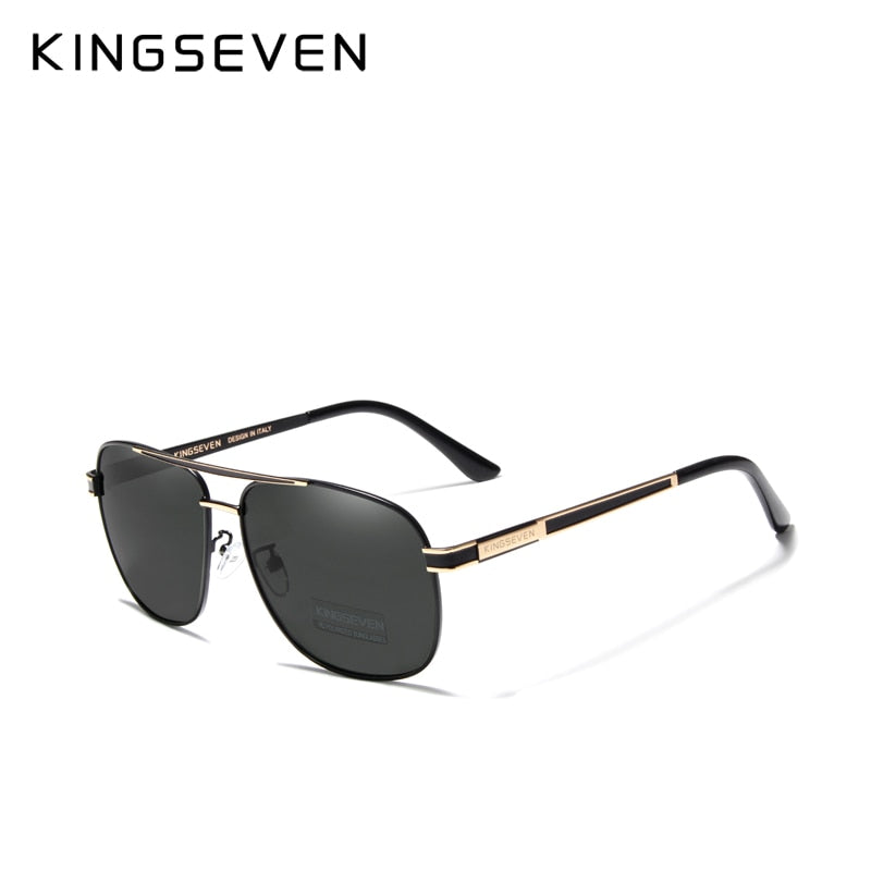 KINGSEVEN Lunettes de soleil polarisées homme, protection UV