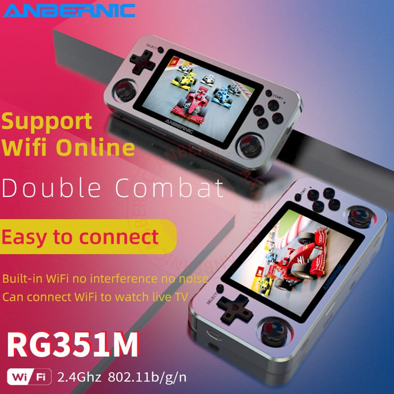 ANBERNIC-RG351M-Retro-Video-Game-Console-Aluminum-Alloy-Shell-RG351P-2500-Game-Portable-Console-RG351-Handheld-Game-Player