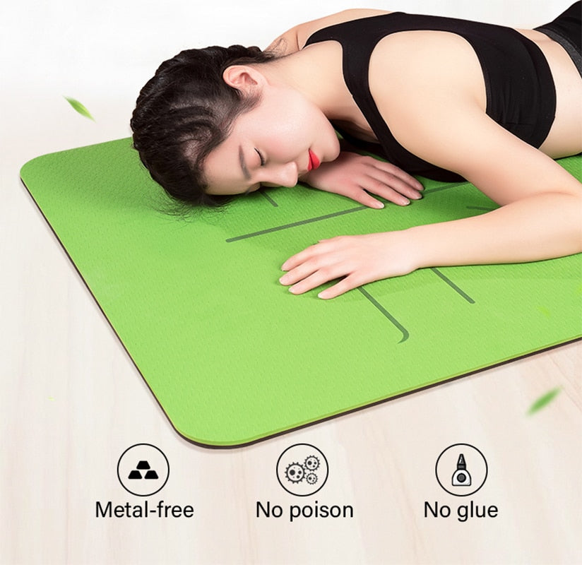 TPE-Yoga-Double-Layer-Non-Slip-Mat-Yoga-Exercise-Pad-with-Position-Line-For-Fitness-Gymnastics-and-Pilates