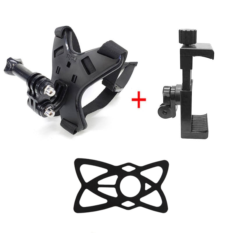 Motorcycle-Helmet-Mount-Bracket-Fix-Strap-For-iPhone-Full-Face-Chin-Stand-With-Phone-Holder-For-GoPro-Hero-8/7/6/5-Action-Camera