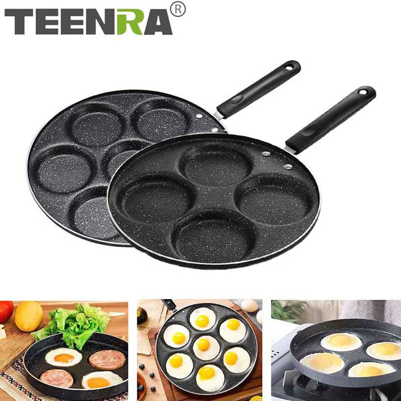 TEENRA-Four-hole-Frying-Pot-Thickened-Omelet-Pan-Non-stick-Egg-Pancake-Steak-Pan-Cooking-Egg-Ham-Pans-Breakfast-Maker