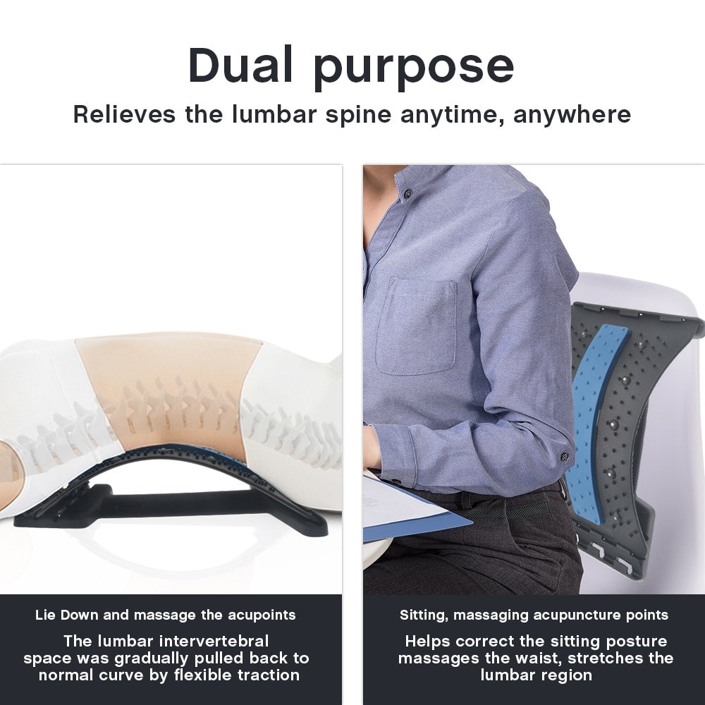 Magnetische-Therapie-Rückenmassagegerät-Stretcher-Hals-und-Wirbelsäule-Unterstützung