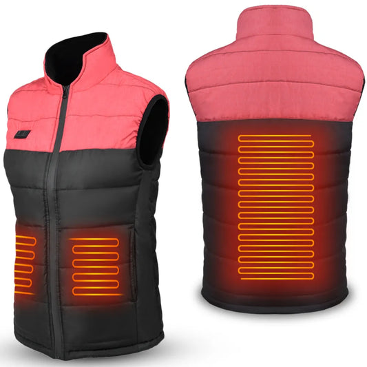 Gilet chauffant extérieur 4 Zones pour femmes, gilet chauffant électrique Intelligent, veste de randonnée Camping