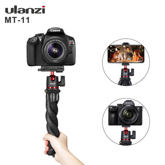 Ulanzi-MT-11Flexible-Octopus-Tripod-Smartphone-DSLR-SLR-Vlog-Tripod-Travel-Portable-2-in-1-Tripod-Extend-1/4-Screw-for-Magic-Arm