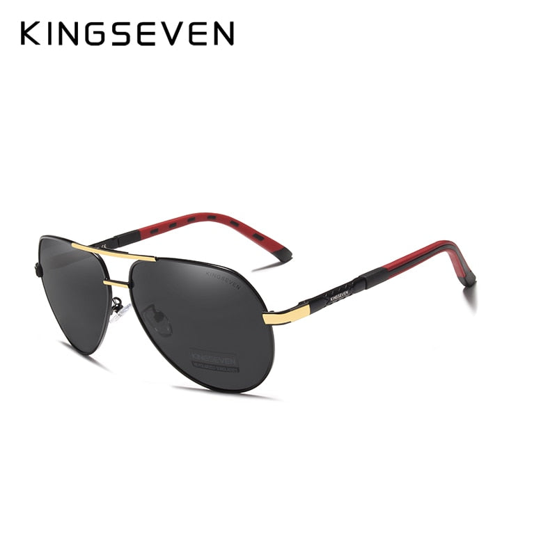 KINGSEVEN lunettes de soleil vintage polarisées aluminium