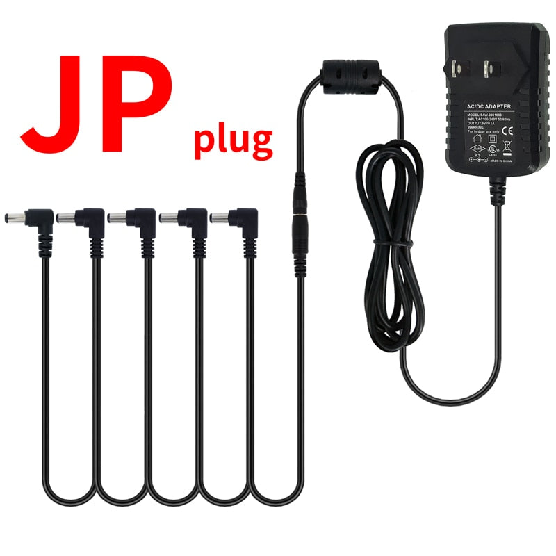 5-Way-Electric-Guitar-Effect-Pedal-Power-Supply-accessories-Cables-Adapter-Daisy-Chain-Wire-Pro-9V-DC-1A-US-EU-UK-JP-AU-Plug-pod