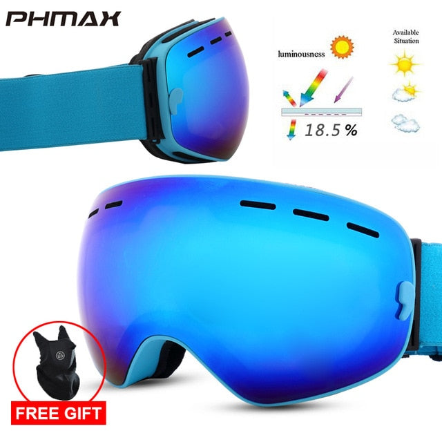 PHMAX-Brand-Ski-Goggles-Magnetic-Men-Women-Winter-Anti-Fog-Snow-Ski-Glasses-With-Free-Mask-Double-Layers-UV400-Snowboard-Goggles