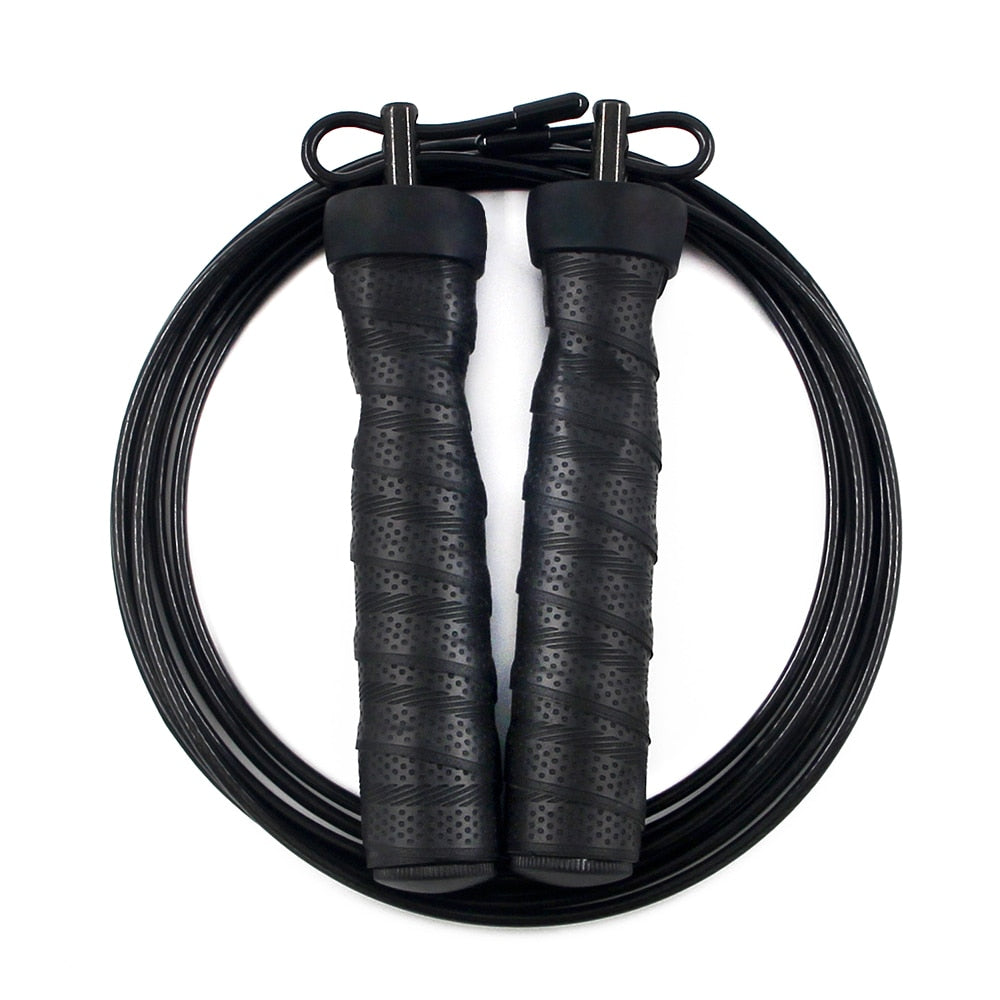 Crossfit-Jump-Rope-Speed-&#038;-Weighted-Jump-Ropes-Adjustable-Wire-Skipping-Rope-with-Extra-Cable-Ball-Bearings-Anti-Slip-Handle