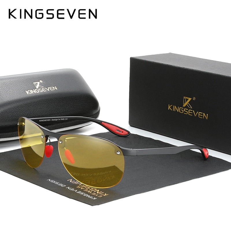 KINGSEVEN Lunettes de Soleil Homme TR90 Polarisées