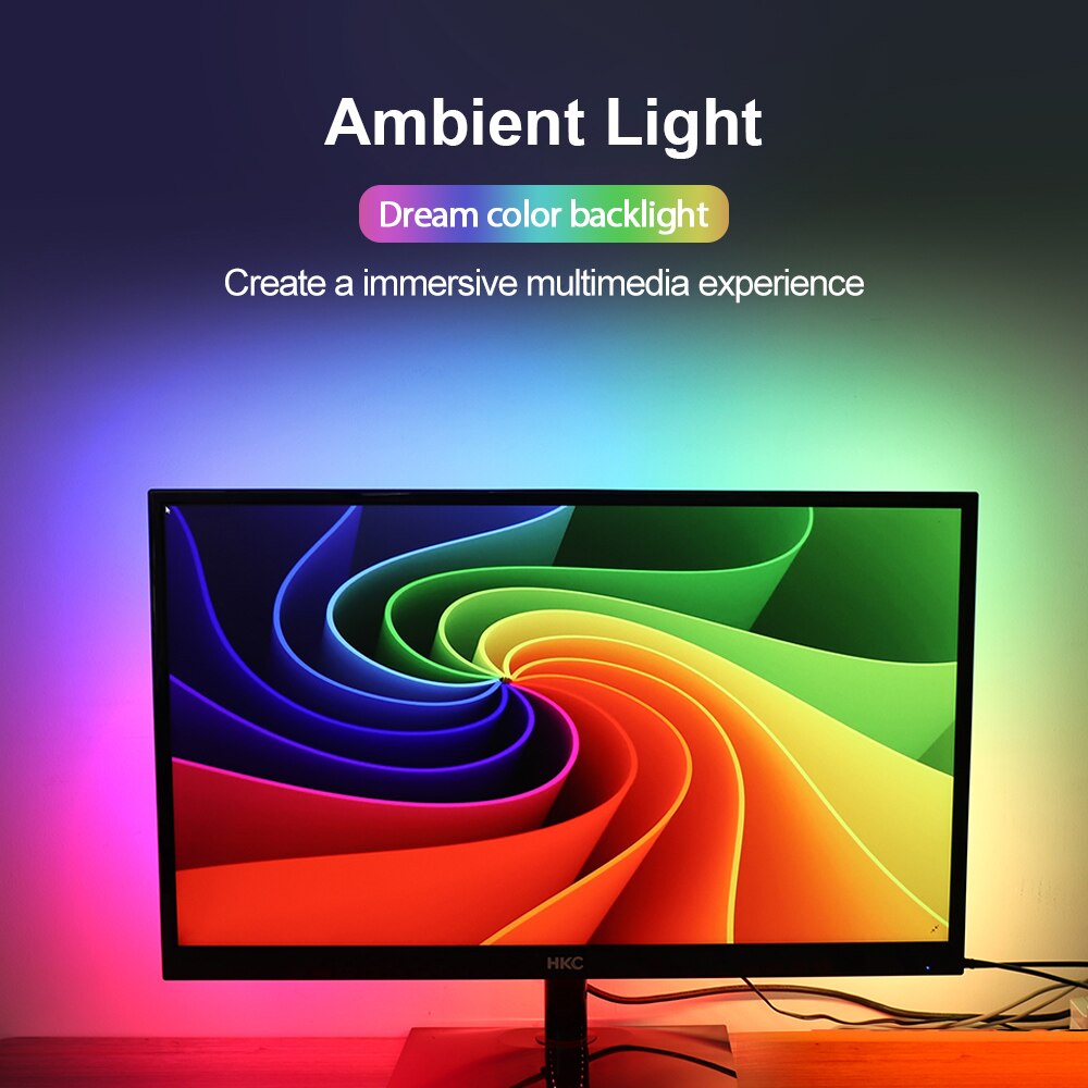 Ambient-Light-USB-LED-Strip-light-5050-RGB-Dream-Farbe-ws2812b-strip-for-TV-Desktop-PC-Screen-Backlight-lighting-1M-2M-3M-4M-5M