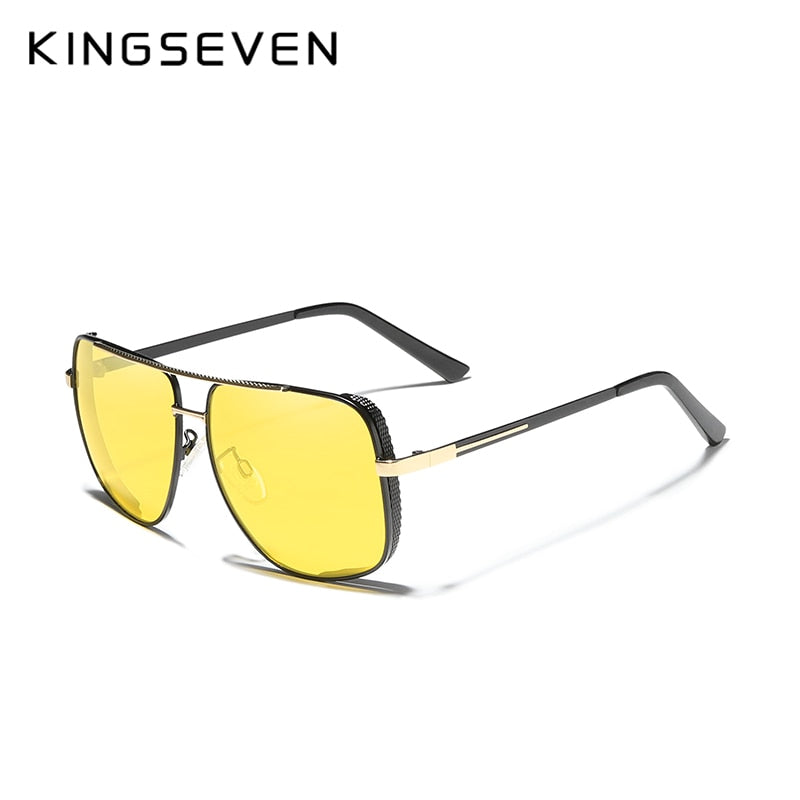 KINGSEVEN Design Sonnenbrille Männer Nachtsicht Fahren
