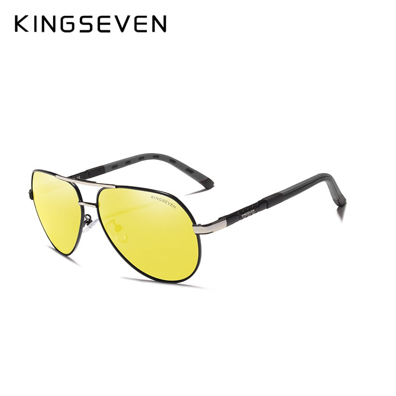 KINGSEVEN lunettes de soleil vintage polarisées aluminium