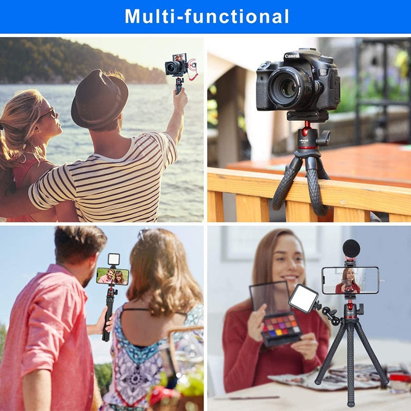 Ulanzi-MT-11Flexible-Octopus-Tripod-Smartphone-DSLR-SLR-Vlog-Tripod-Travel-Portable-2-in-1-Tripod-Extend-1/4-Screw-for-Magic-Arm