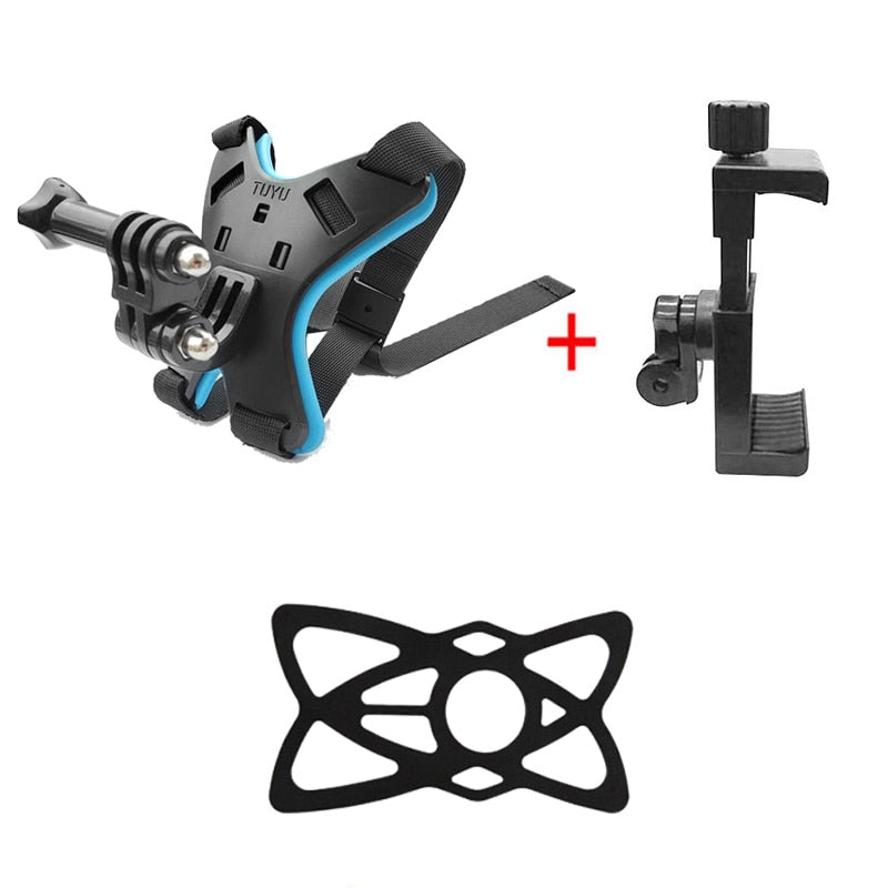Motorcycle-Helmet-Mount-Bracket-Fix-Strap-For-iPhone-Full-Face-Chin-Stand-With-Phone-Holder-For-GoPro-Hero-8/7/6/5-Action-Camera