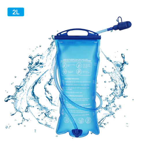 Portable TPU Water Bag 2L Hydration System Camping Hiking Climbing Cycling Foldable Drinking Bag TPU PP PEVA