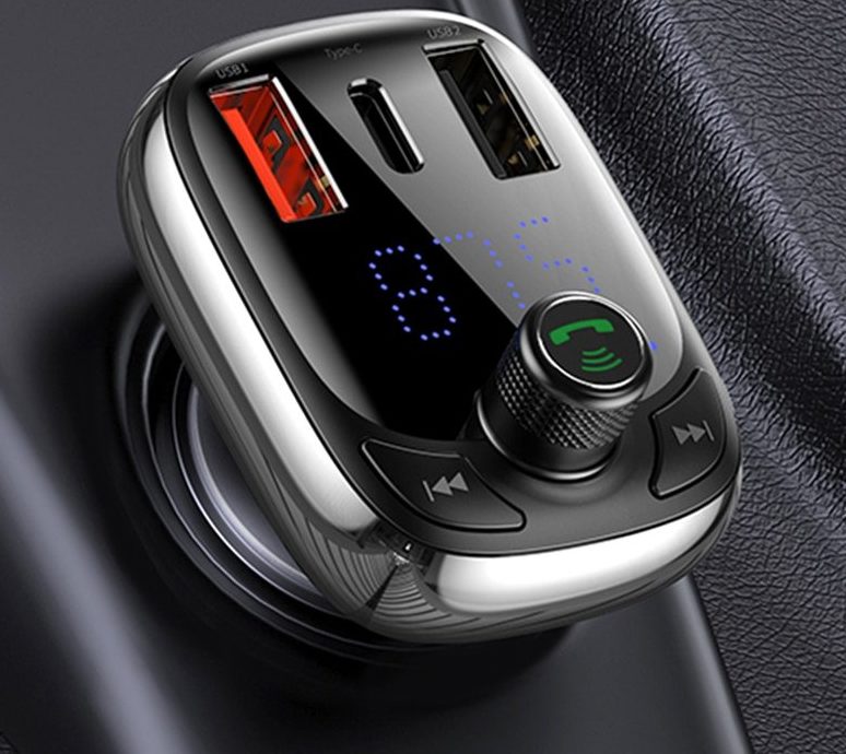 Baseus-FM-Transmitter-Bluetooth-5.0-Handsfree-Car-Kit-Audio-MP3-Player-With-PPS-QC3.0-QC4.0-5A-Fast-Charger-Auto-FM-Modulator